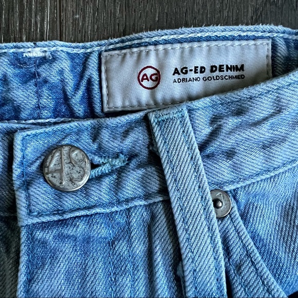 Ag Adriano Goldschmied Lt. Blue Size 24R Straight Leg - Picture 8 of 10